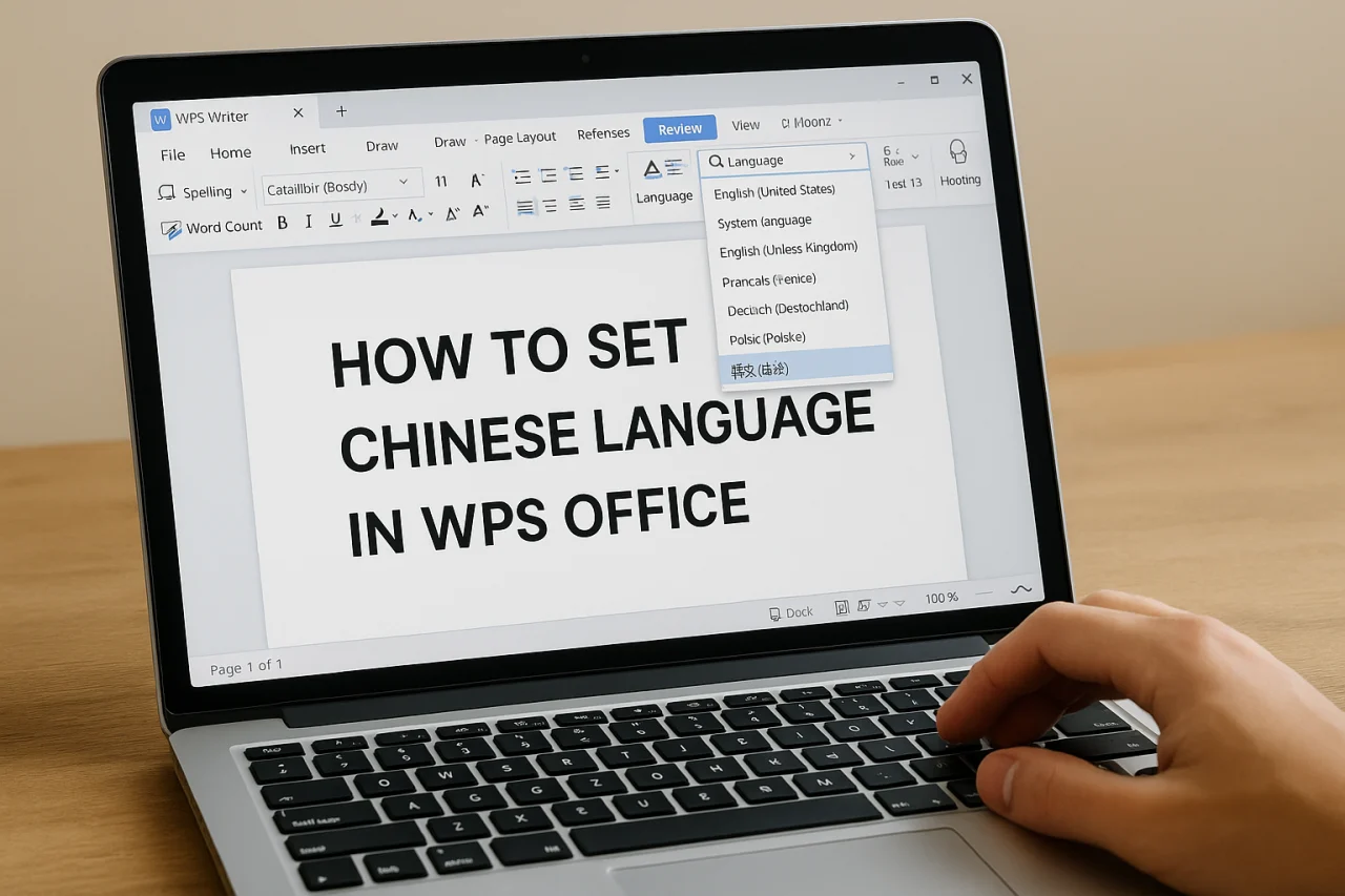 海外版WPS怎么设置中文?