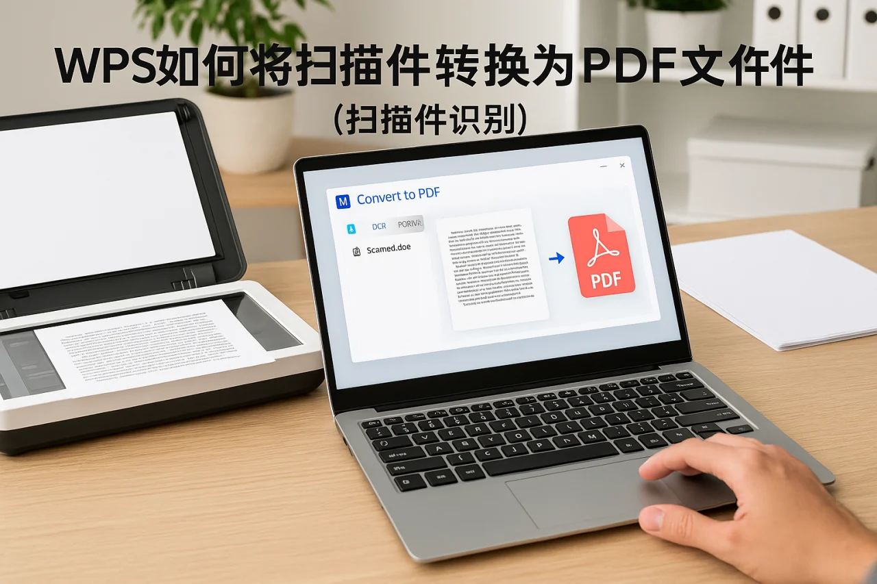 WPS如何将扫描件转换为PDF文件（扫描件识别）？