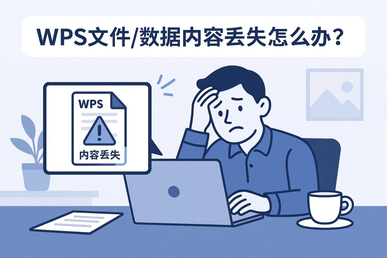 WPS文件/数据内容丢失怎么办?