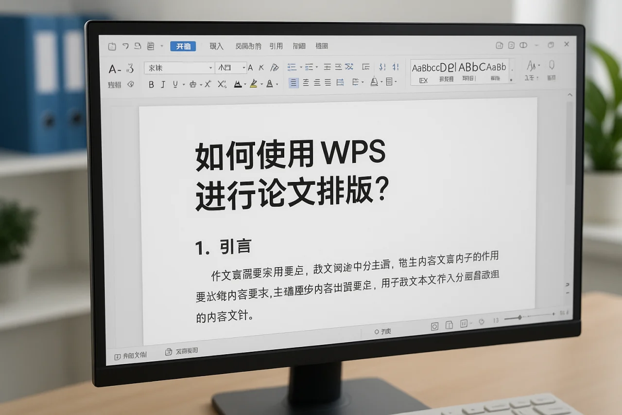 如何使用WPS进行论文排版？