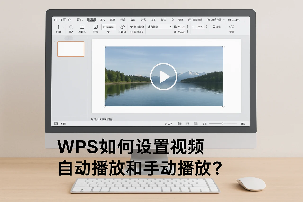 WPS如何设置视频自动播放和手动播放？
