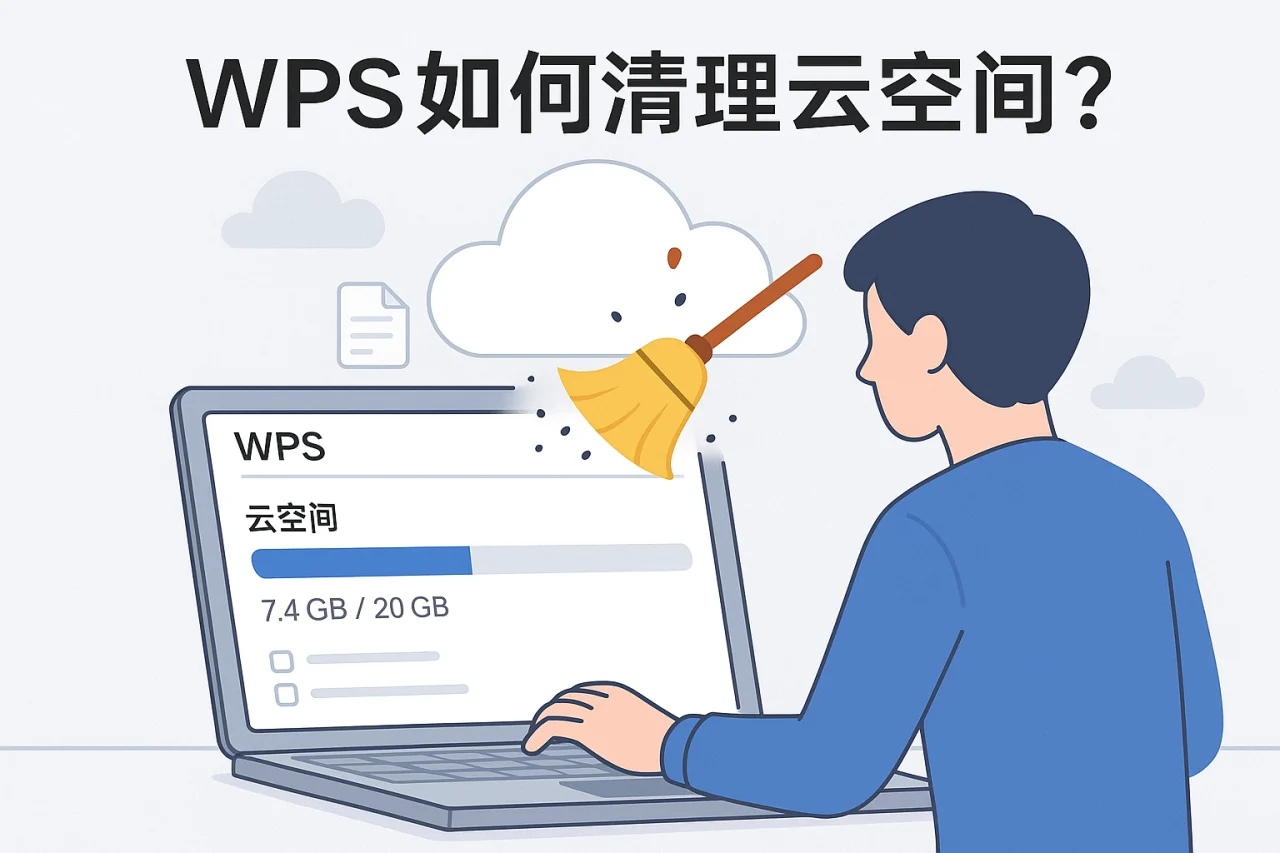 WPS如何清理云空间？