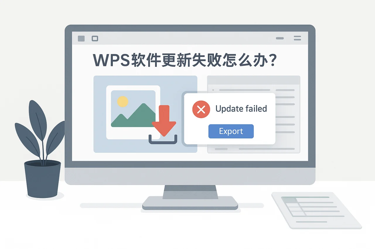 WPS软件更新失败怎么办？（正文插图·修复 1）