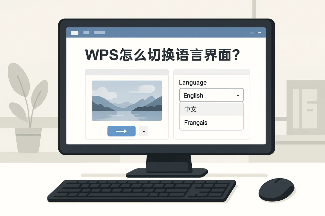 WPS怎么切换语言界面？（正文插图·修复 1）