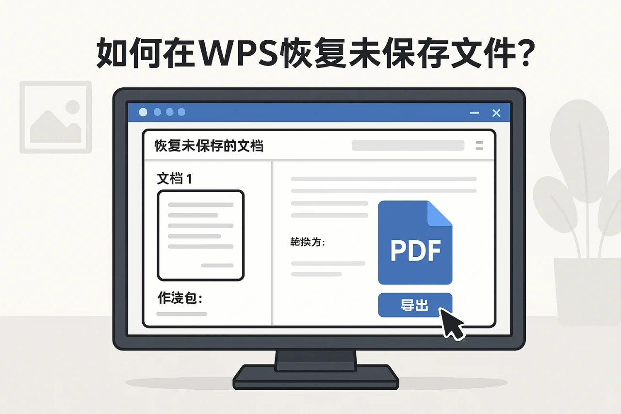 如何在WPS恢复未保存文件?(插图 1/3)