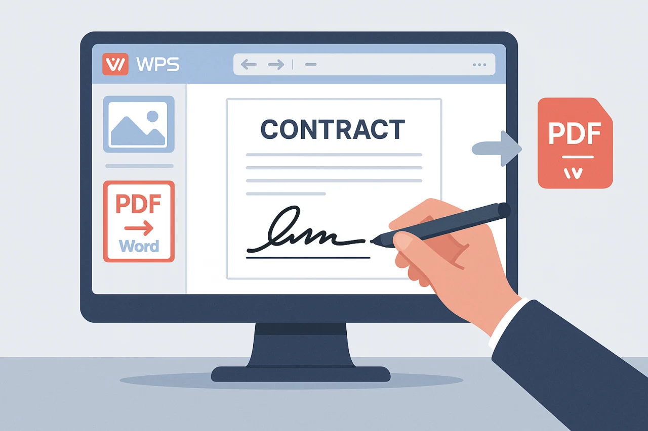 WPS 如何在PDF中添加签名?