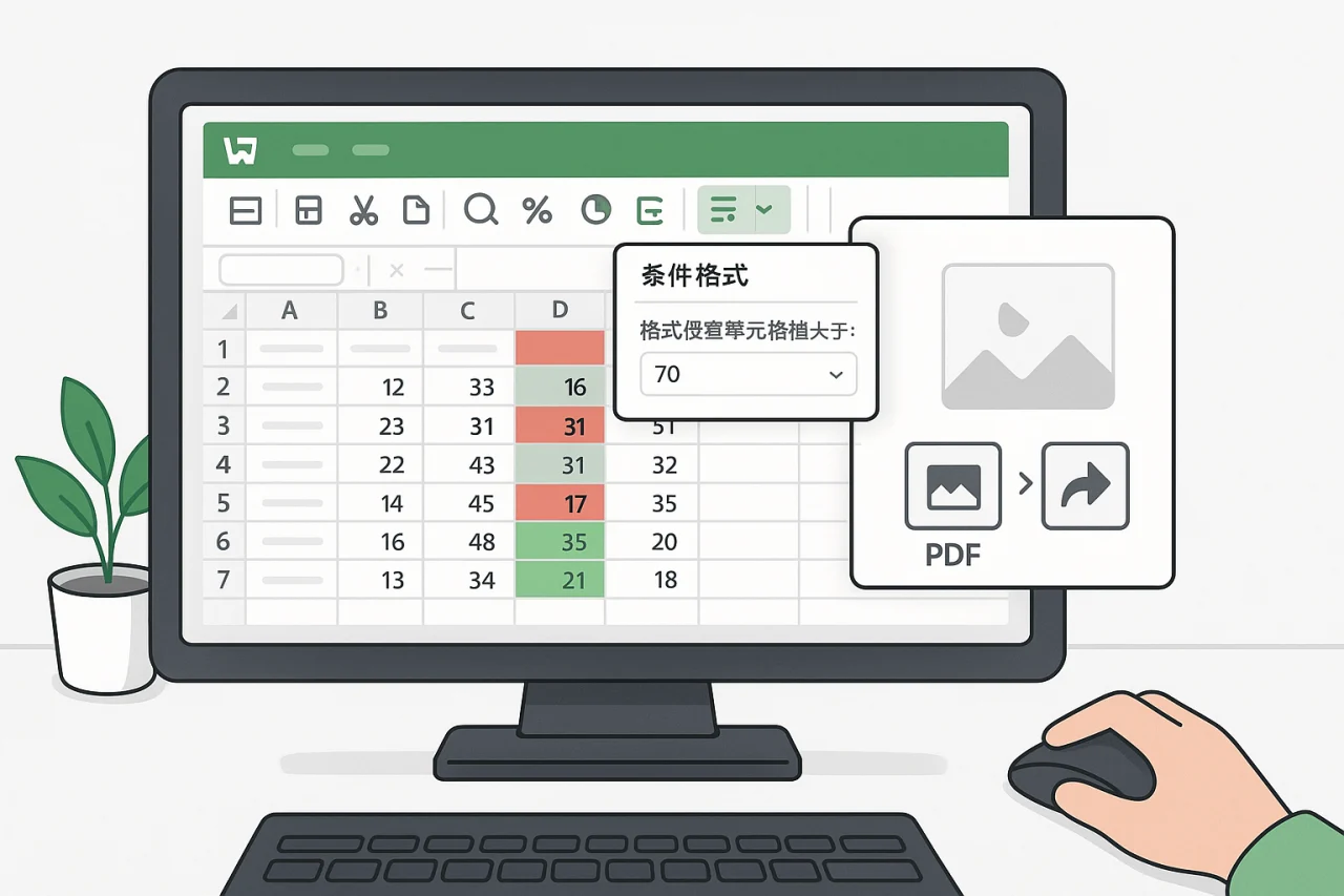 WPS表格怎么设置条件格式？