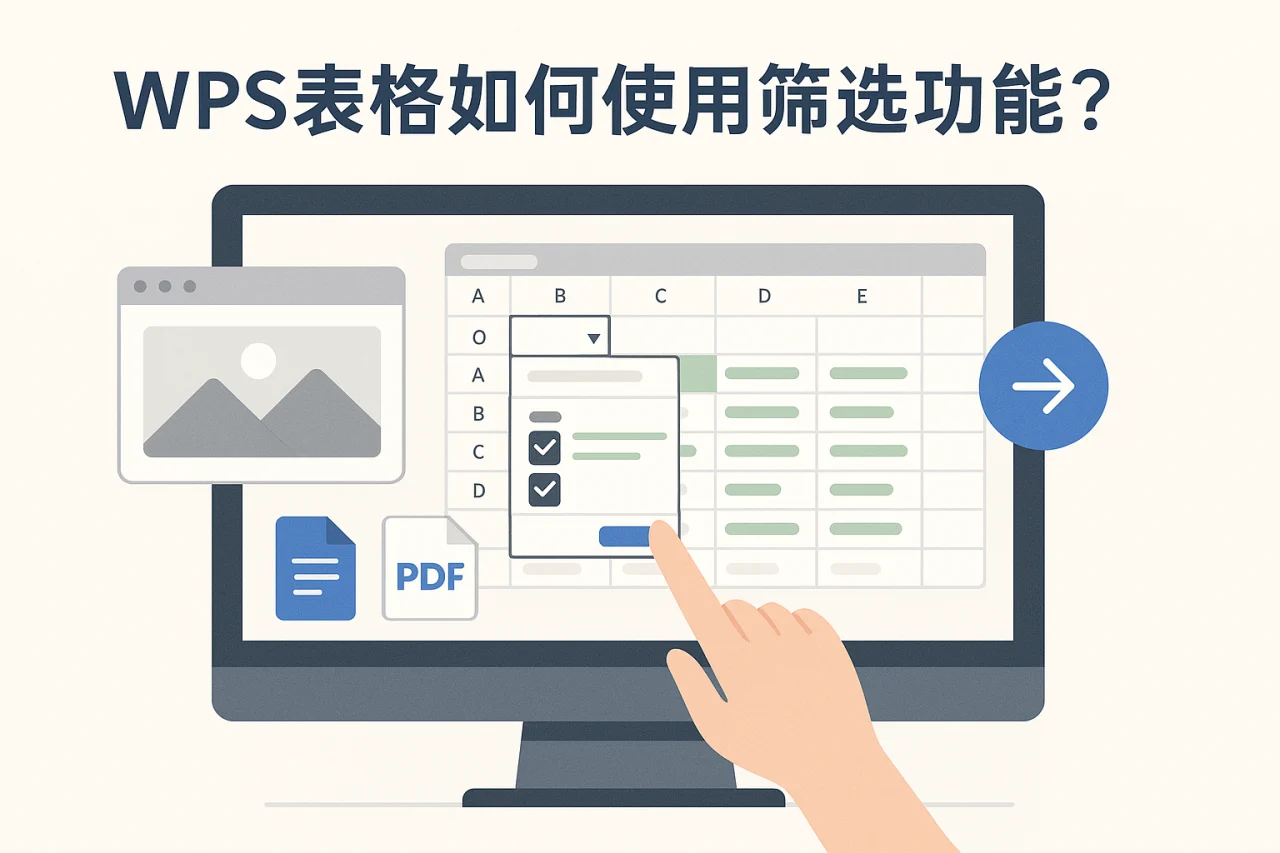 WPS表格如何使用筛选功能?