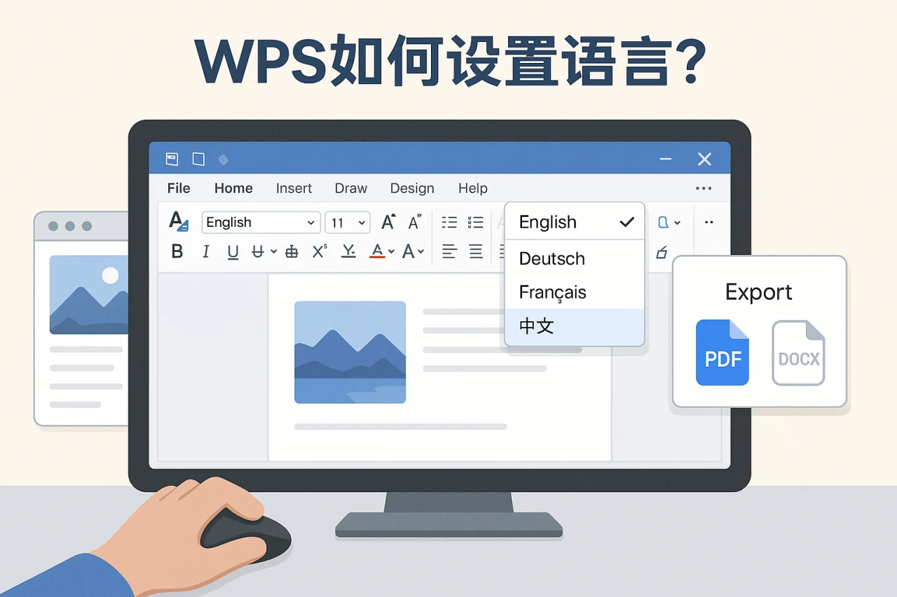 WPS如何设置语言?