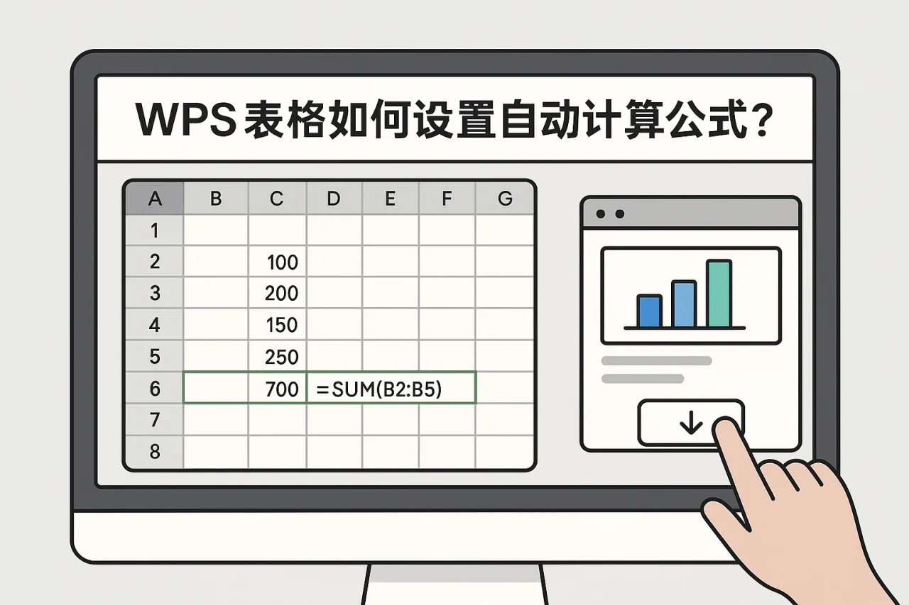 WPS表格如何设置自动计算公式？