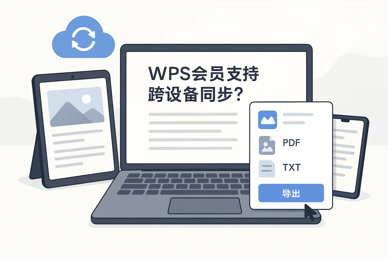 WPS会员是否支持跨设备同步？