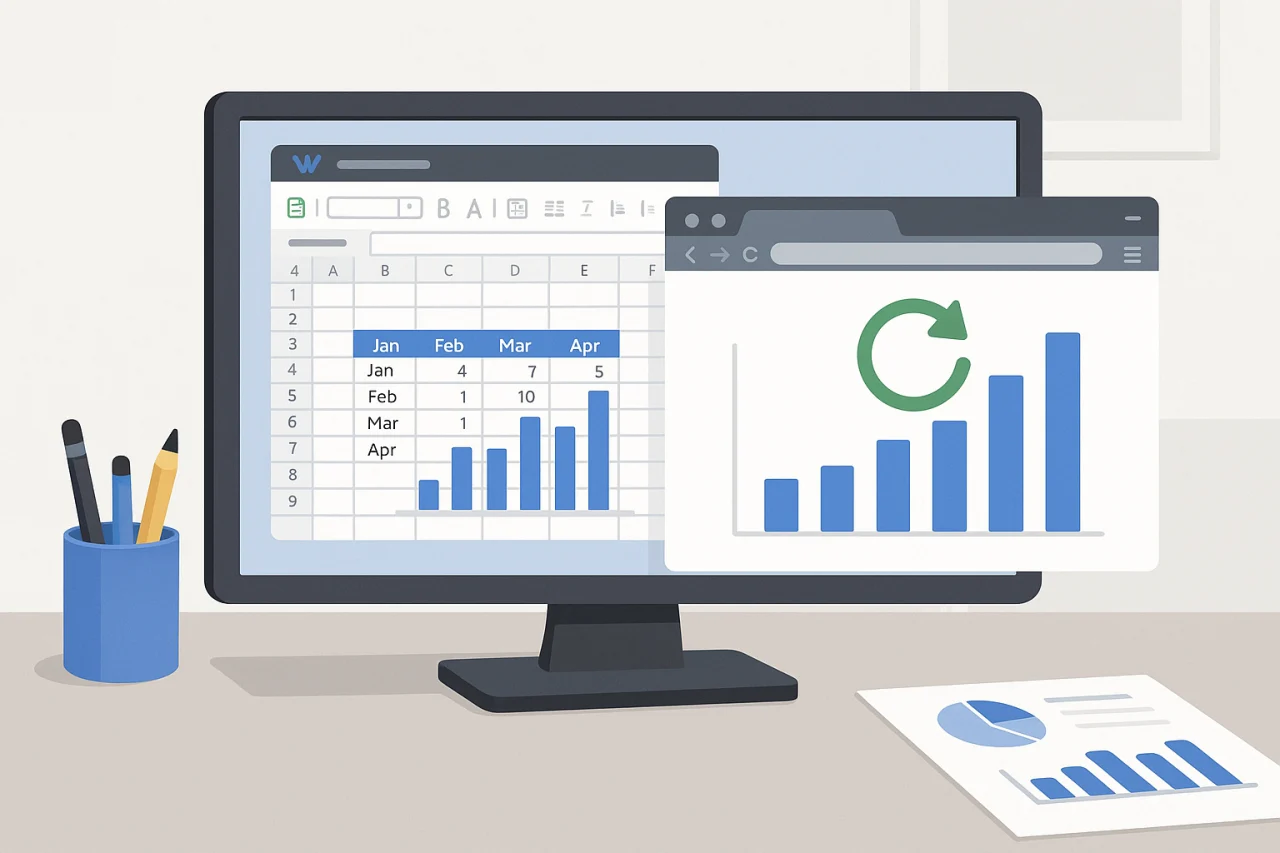 WPS表格图表如何动态更新?