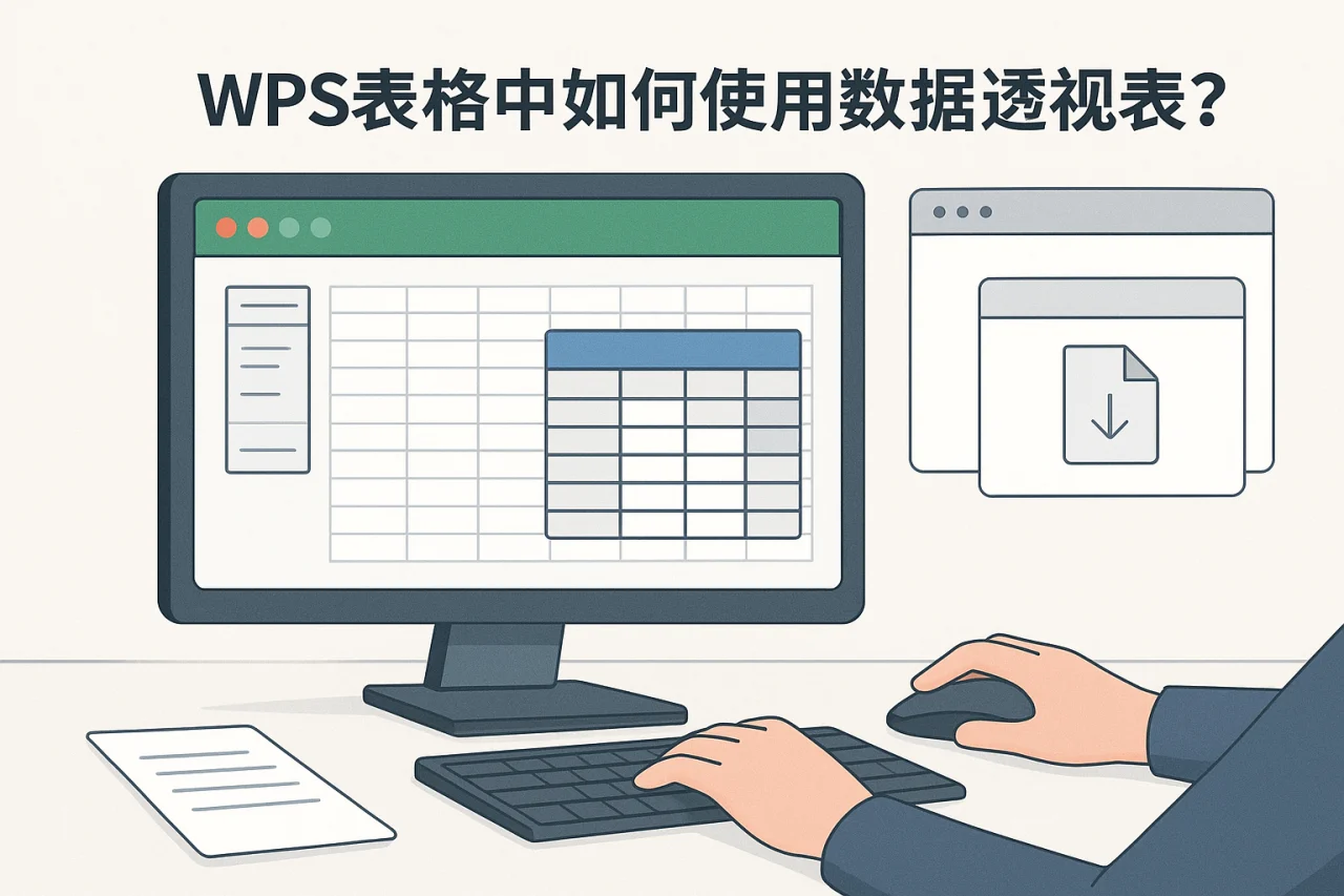 wps表格中如何使用数据透视表？