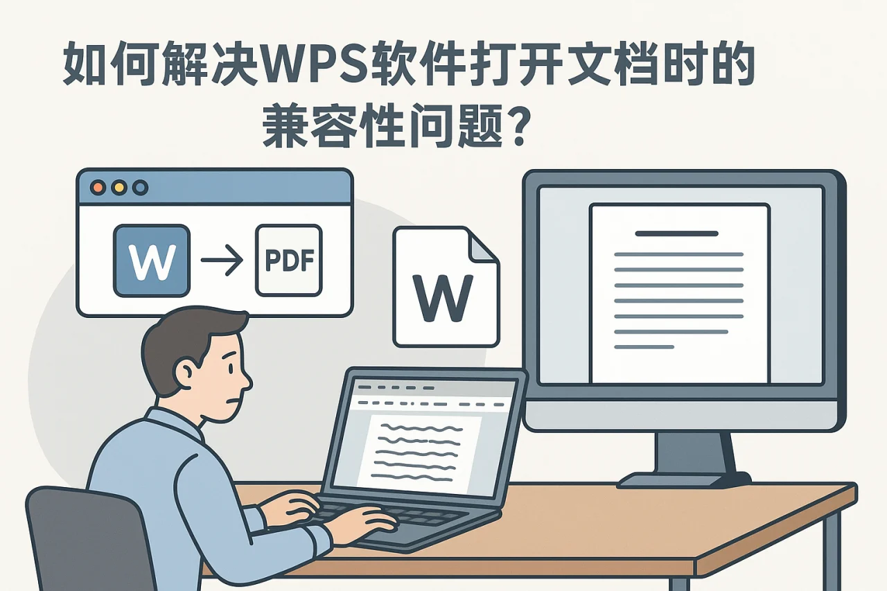 如何解决wps软件打开文档时的兼容性问题？