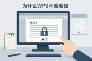 为什么wps不能编辑