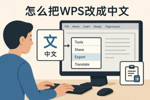 怎么把wps改成中文