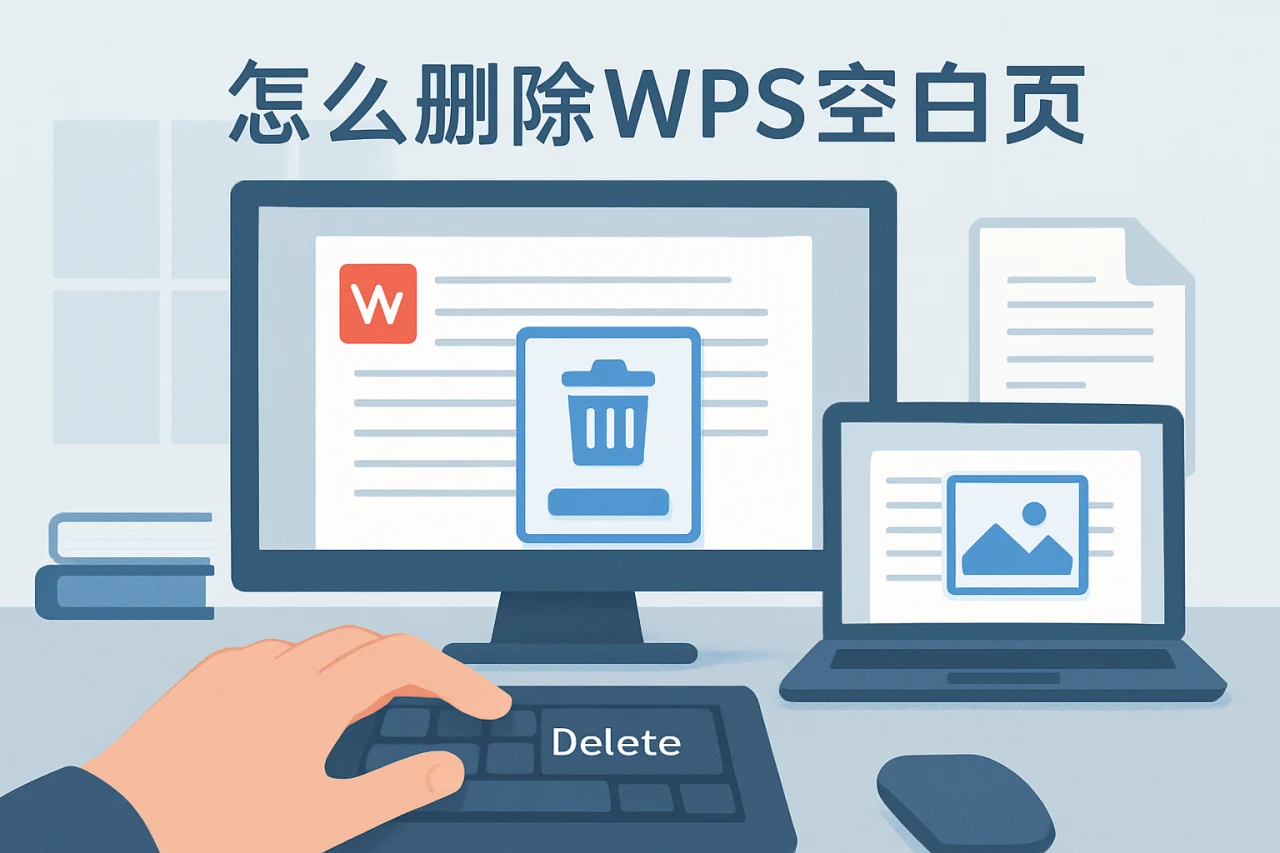 怎么删除wps空白页