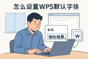 怎么设置wps默认字体