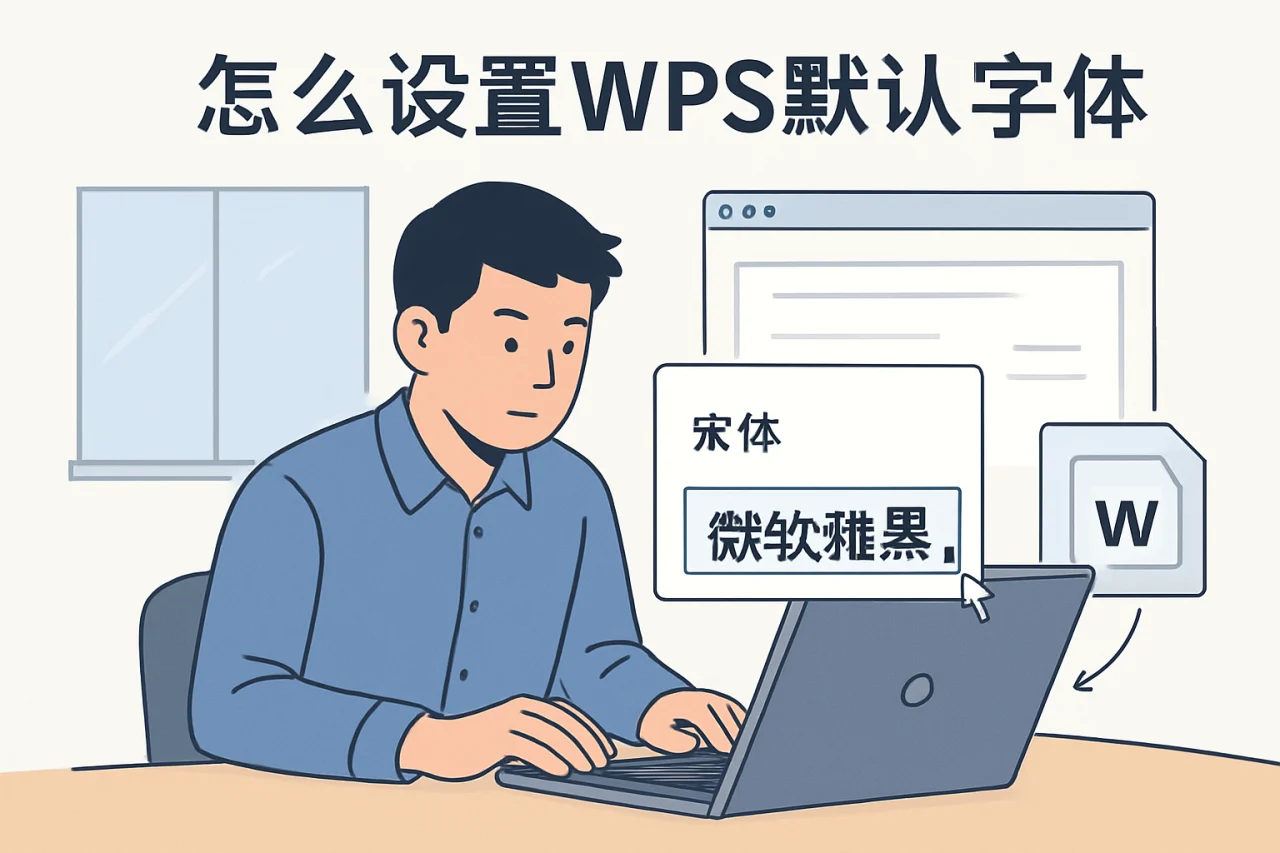 怎么设置wps默认字体