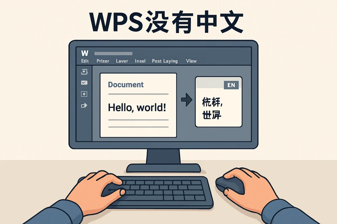wps没有中文