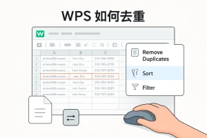 wps如何去重