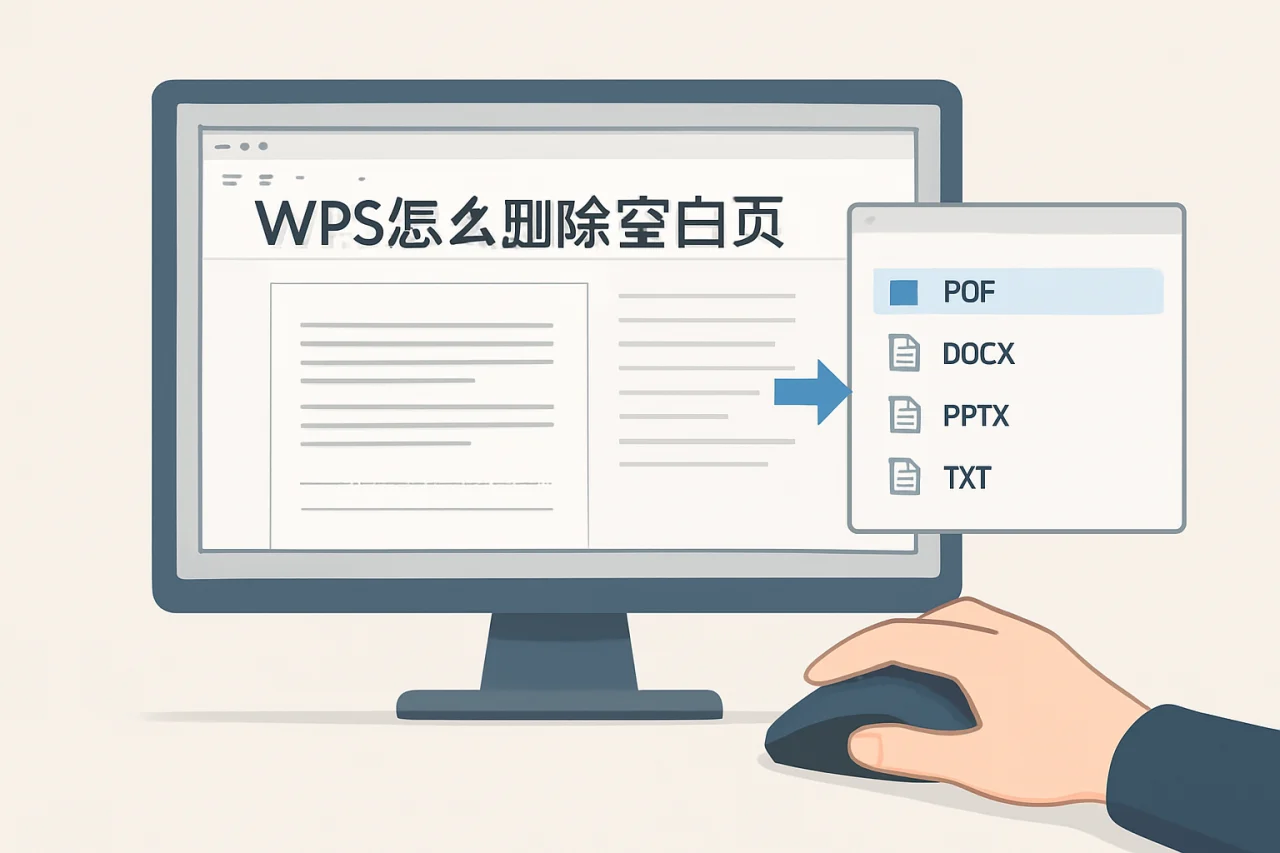 wps怎么删除空白页