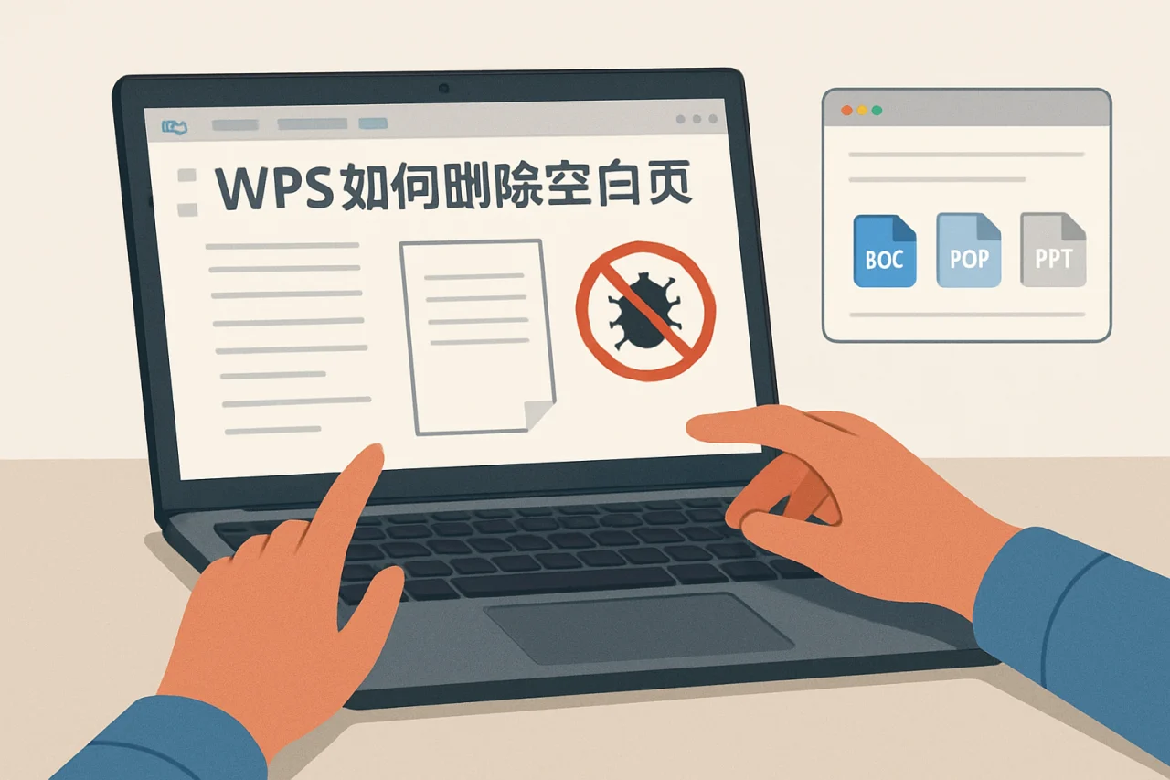 wps如何删除空白页