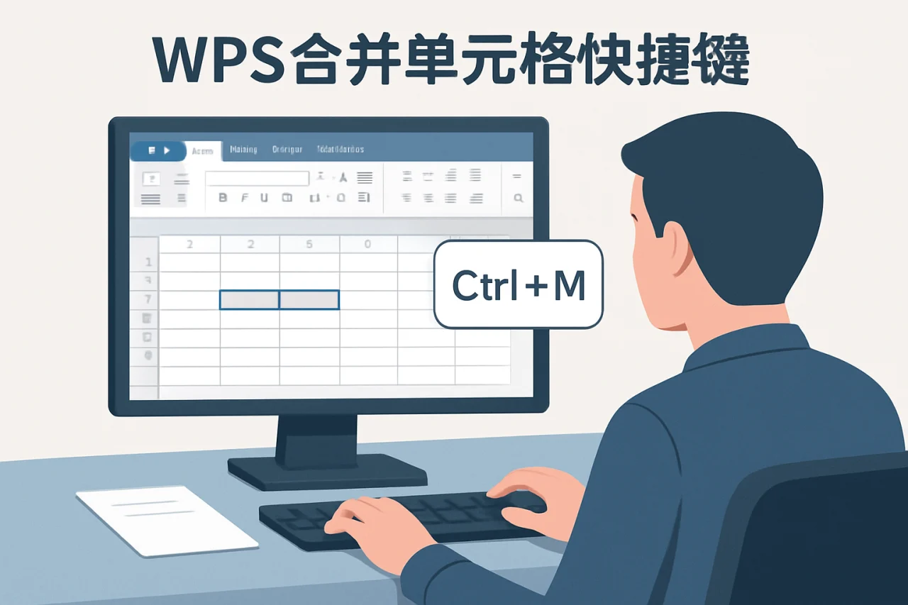 wps合并单元格快捷键
