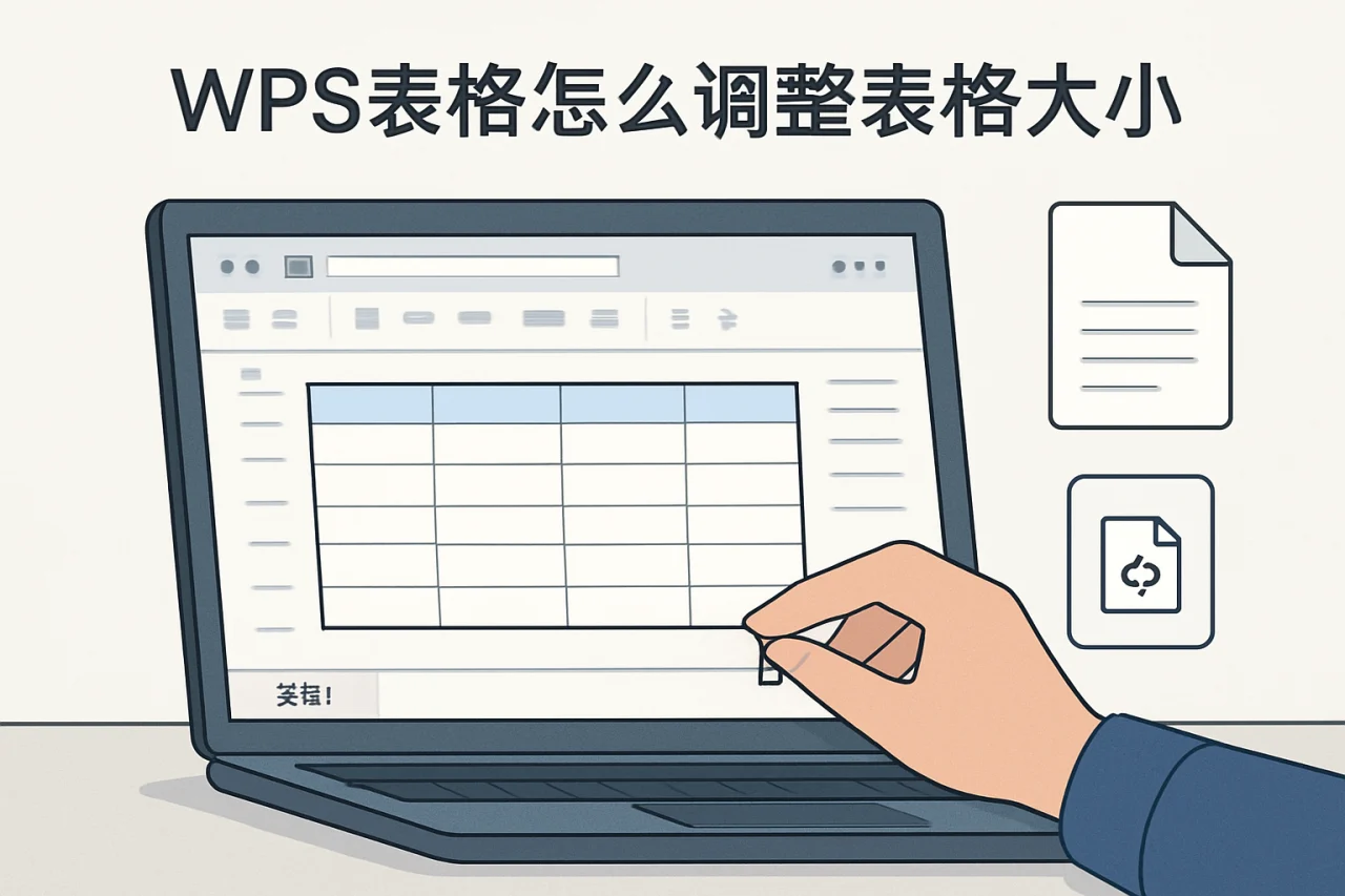 wps表格怎么调整表格大小