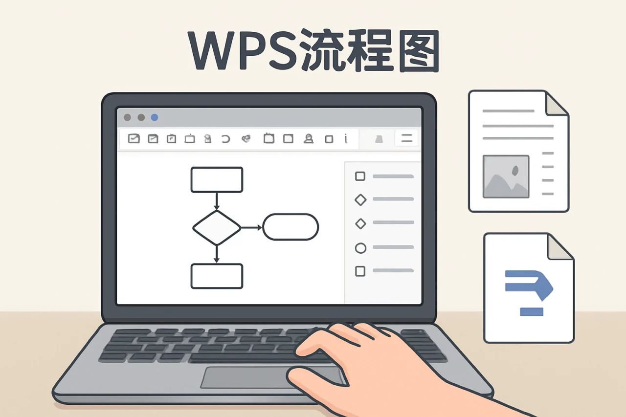 wps流程图