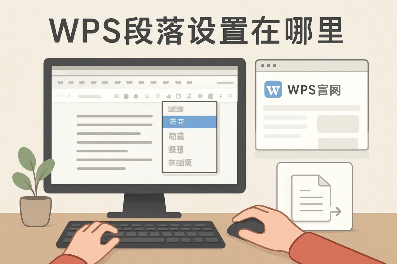 wps段落设置在哪里