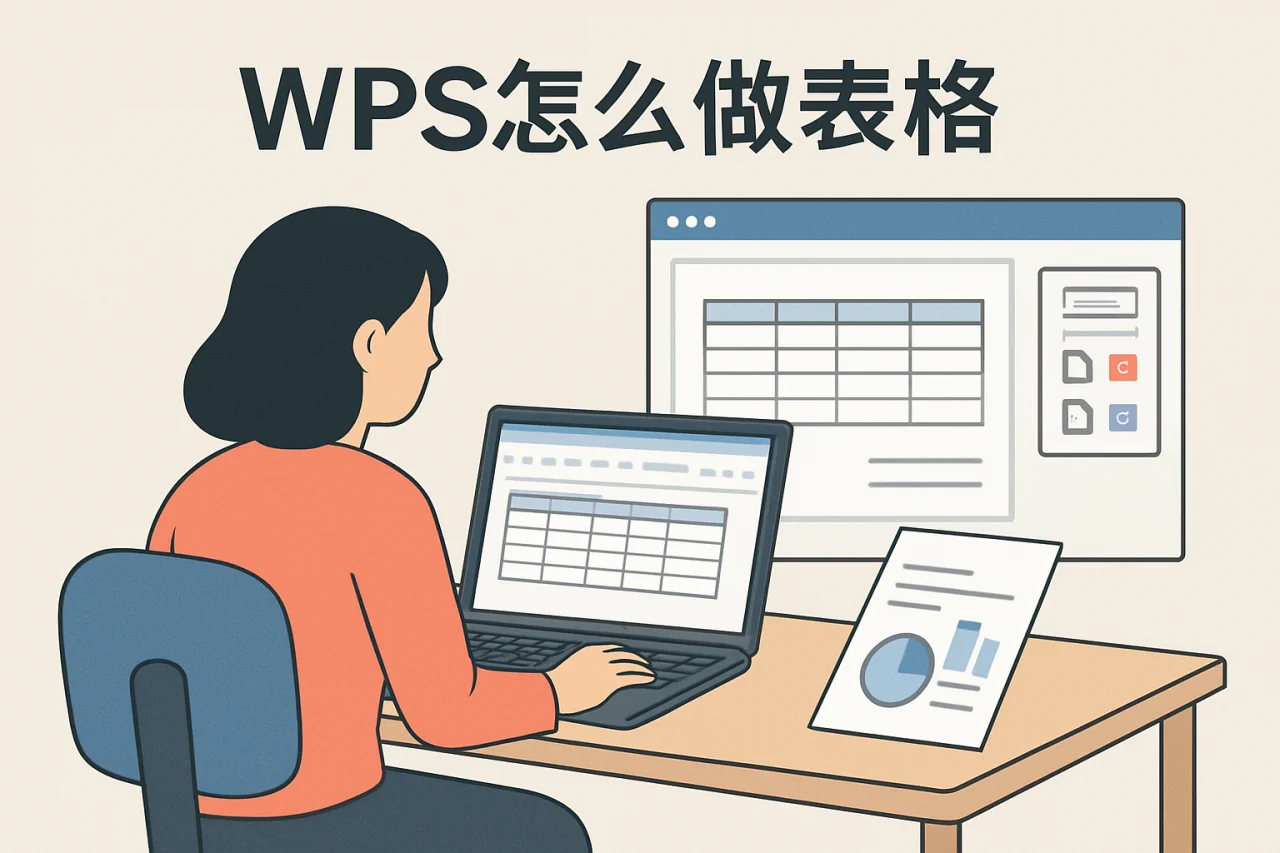 wps怎么做表格