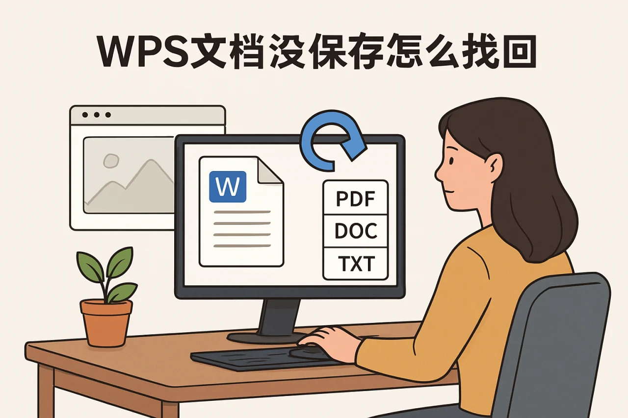 wps文档没保存怎么找回