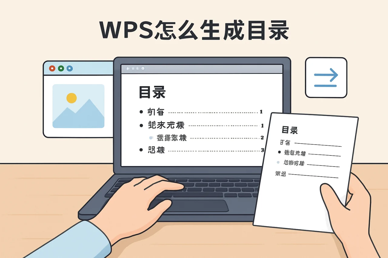 wps怎么生成目录