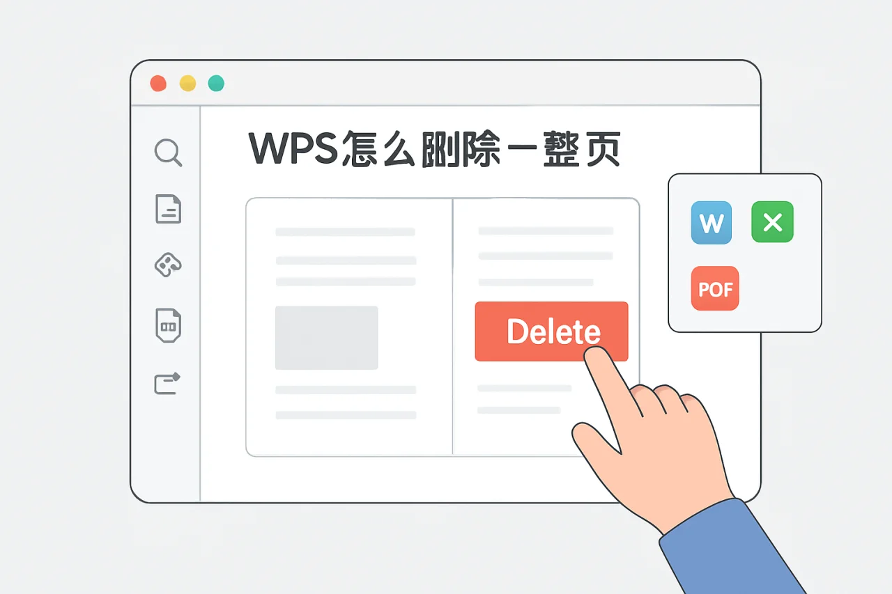 wps怎么删除一整页