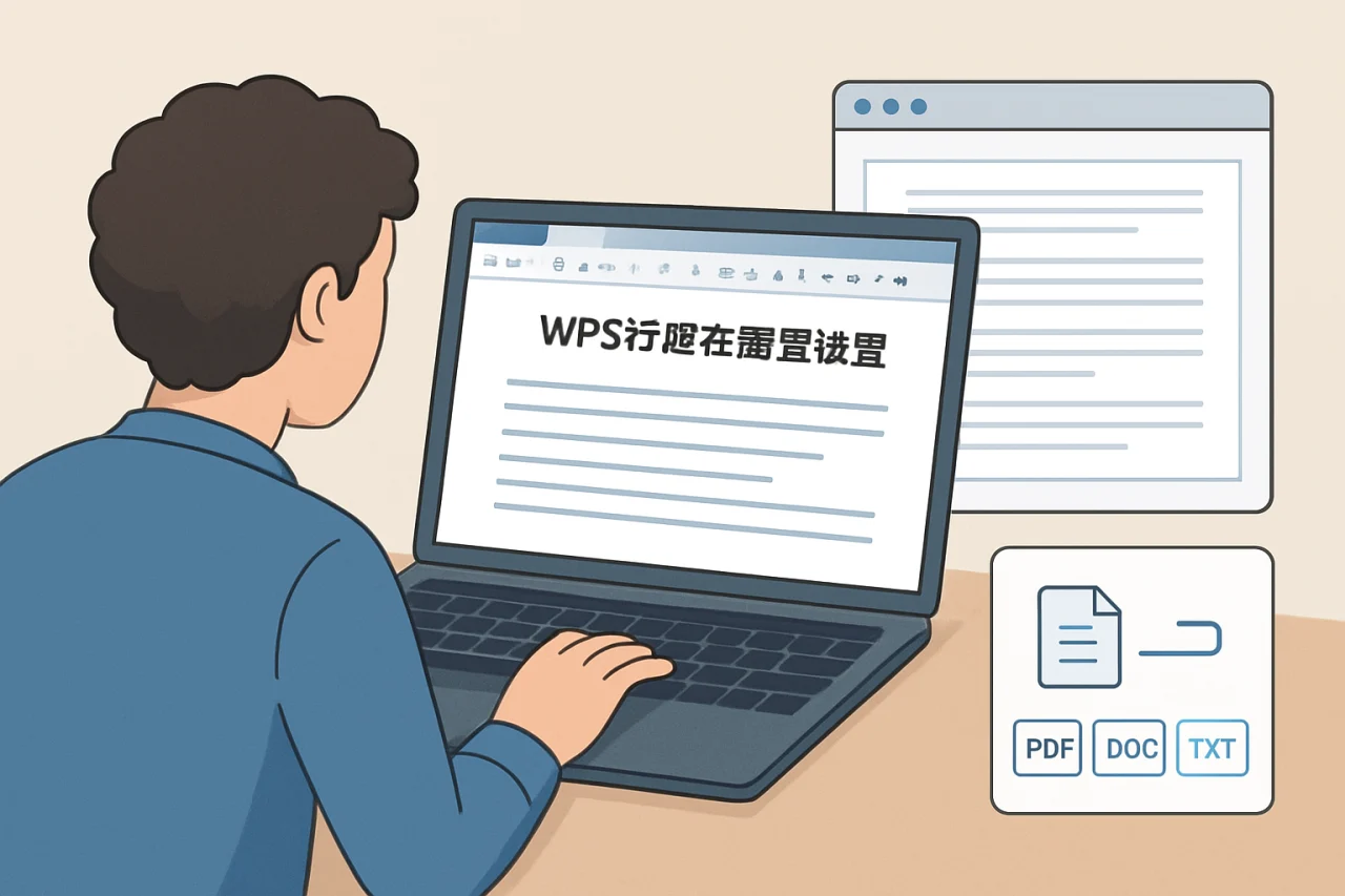 wps行距在哪里设置