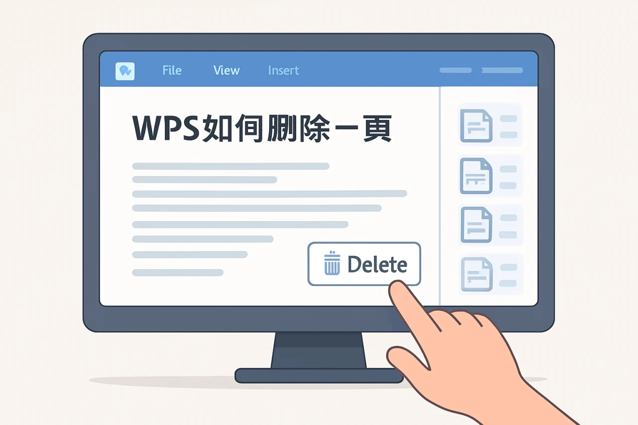 wps如何删除一整页
