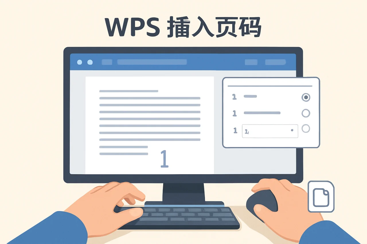 wps 插入页码