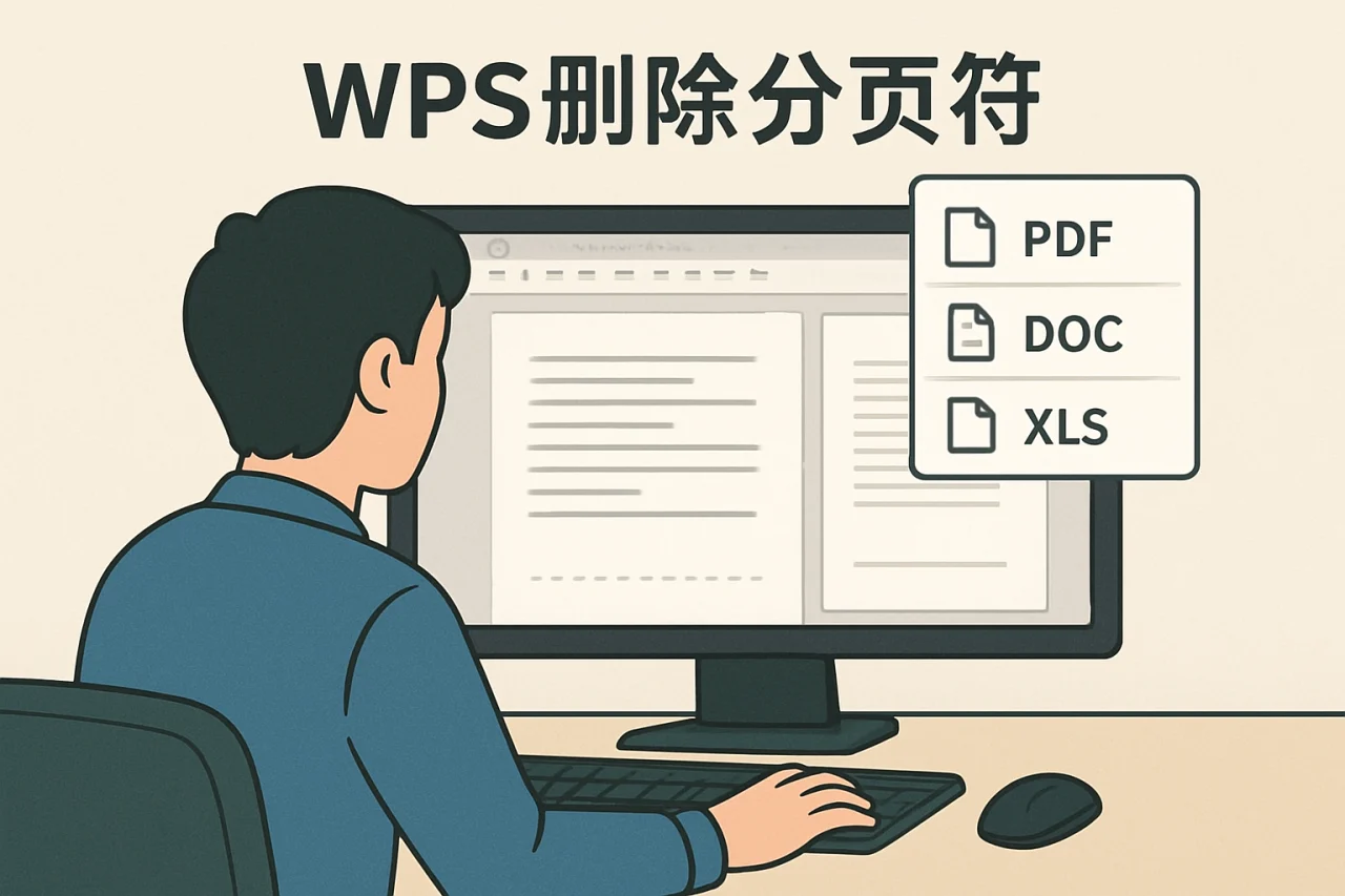 wps删除分页符