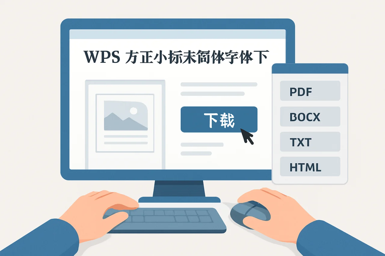 wps方正小标宋简体字体下载