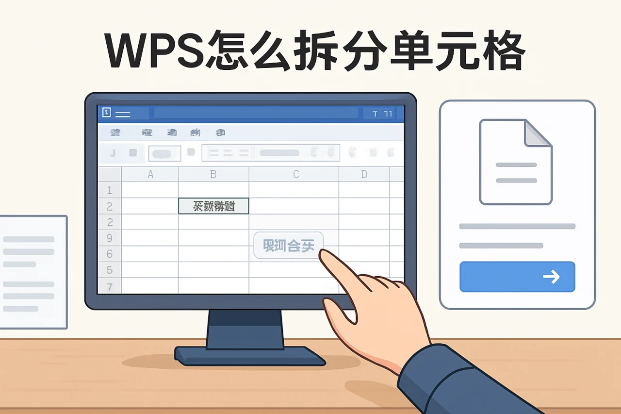 wps怎么拆分单元格