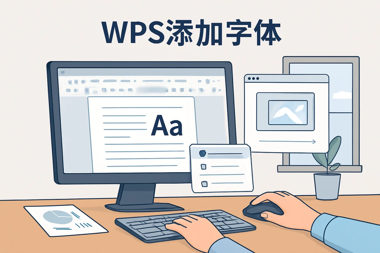 wps添加字体