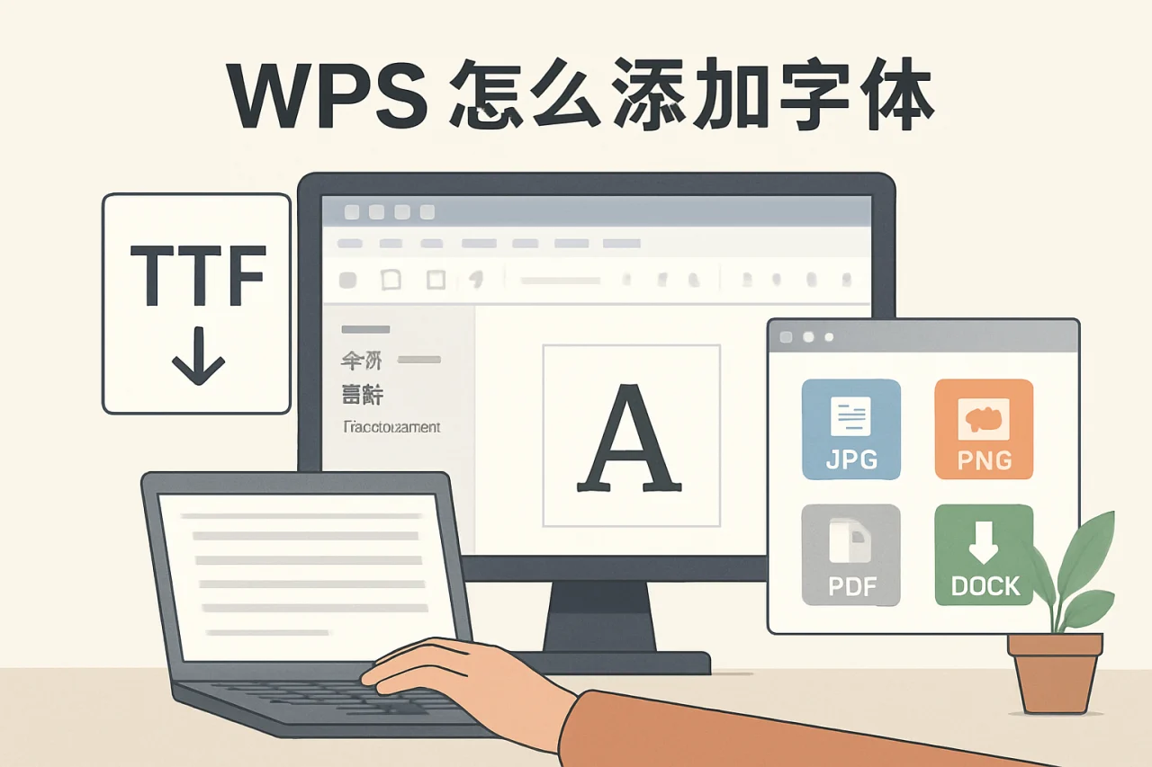 wps怎么添加字体