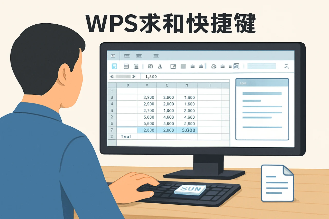 wps求和快捷键