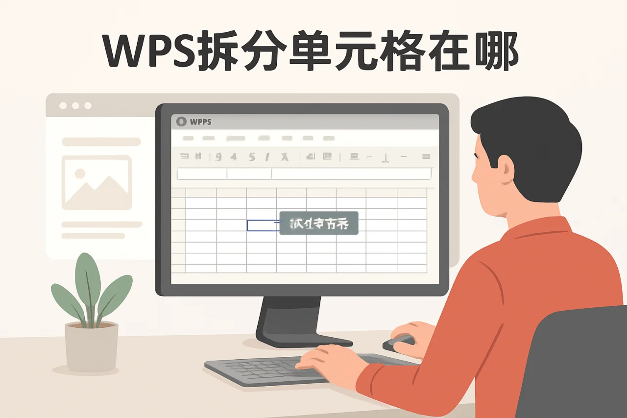 wps拆分单元格在哪
