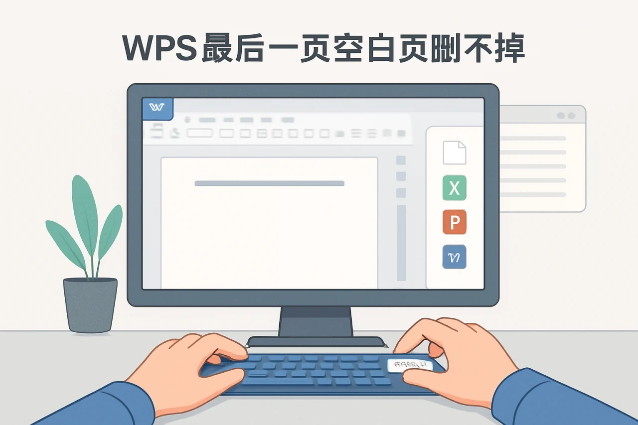 wps最后一页空白页删不掉