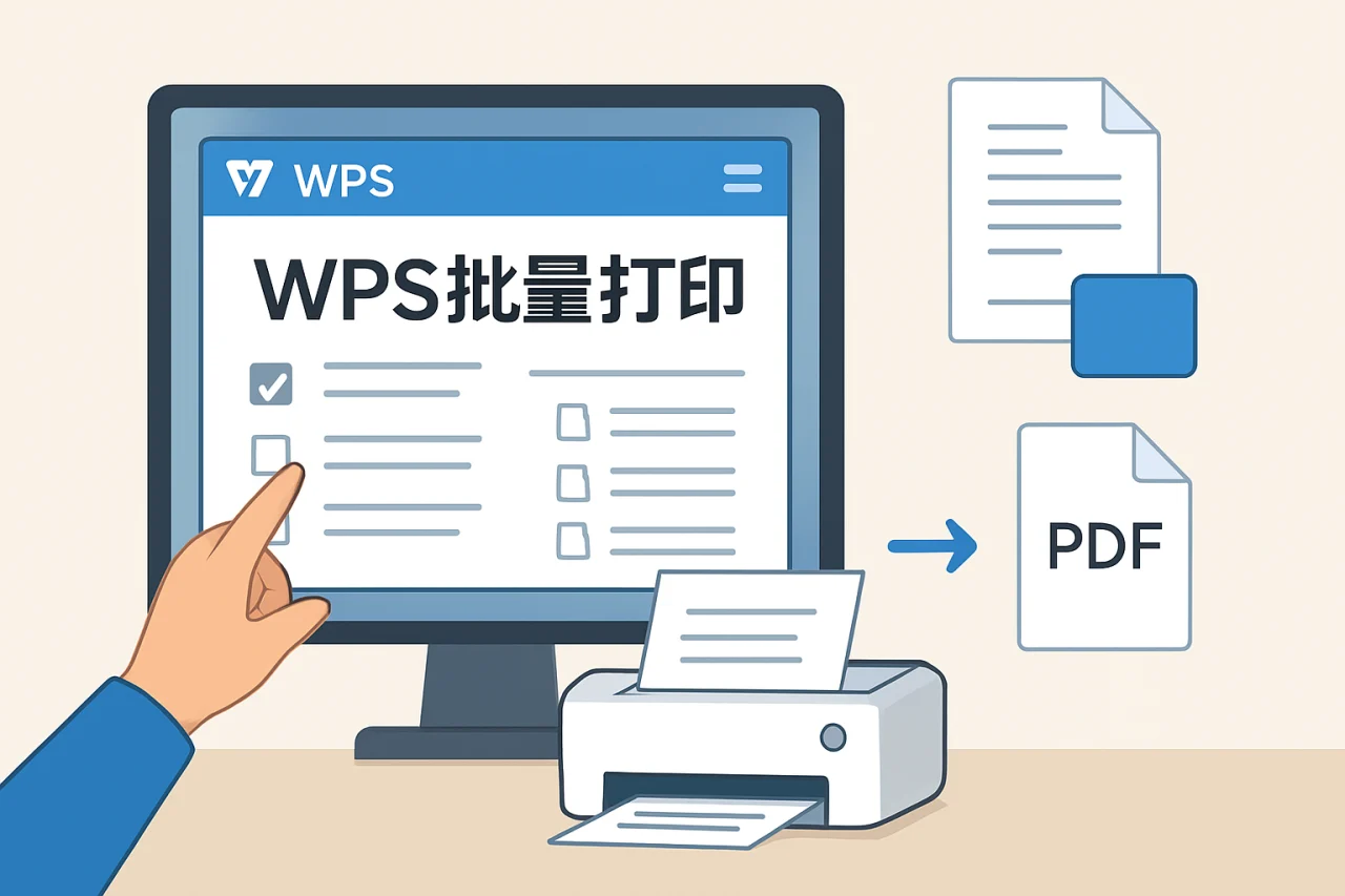wps批量打印