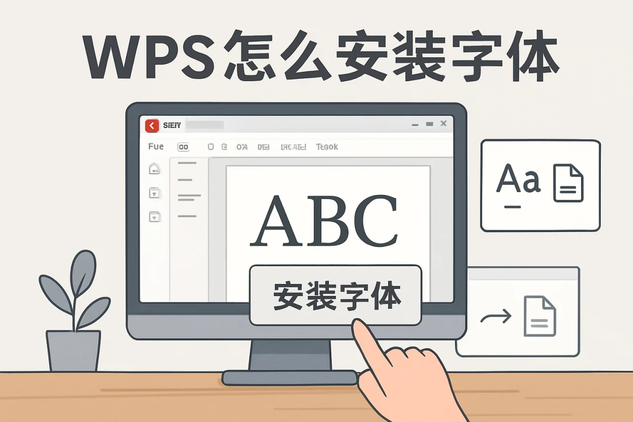 wps怎么安装字体