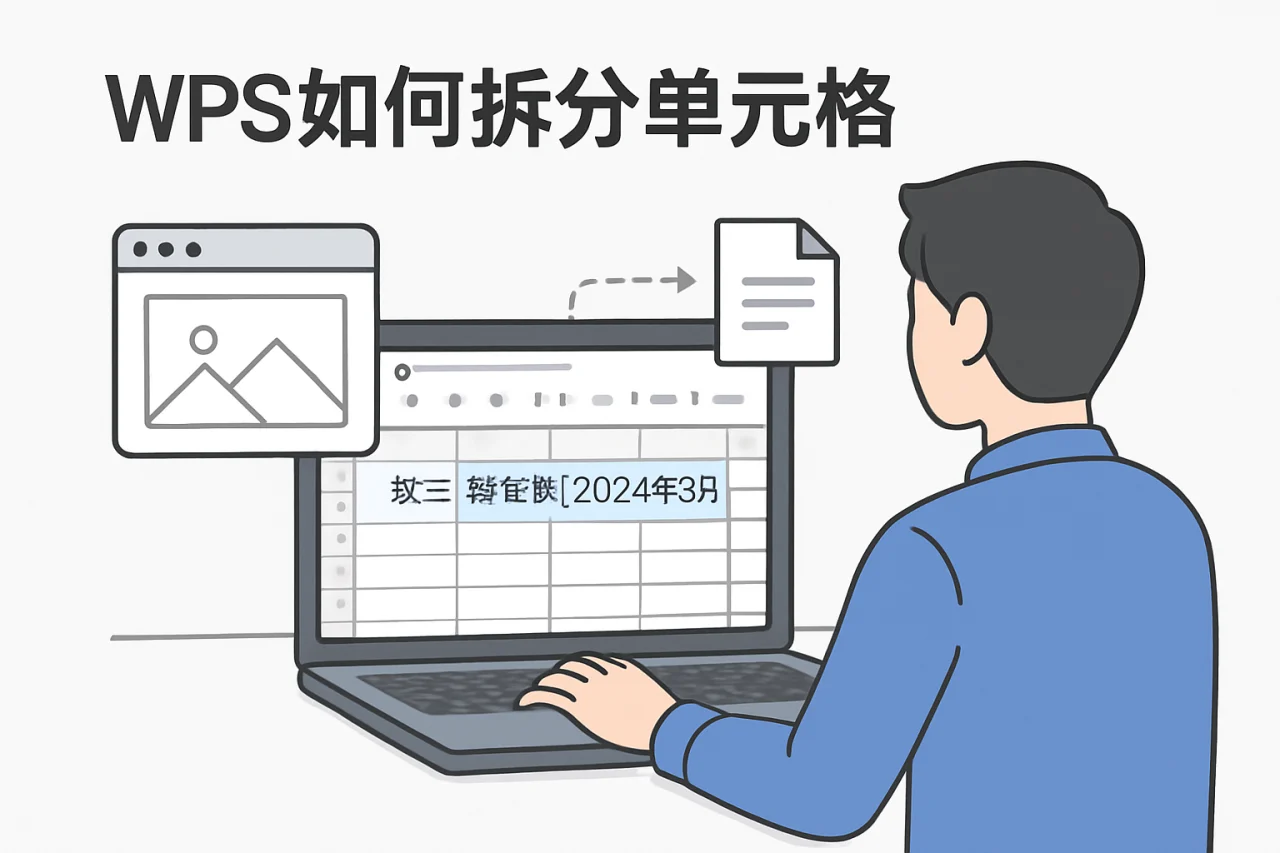 wps如何拆分单元格