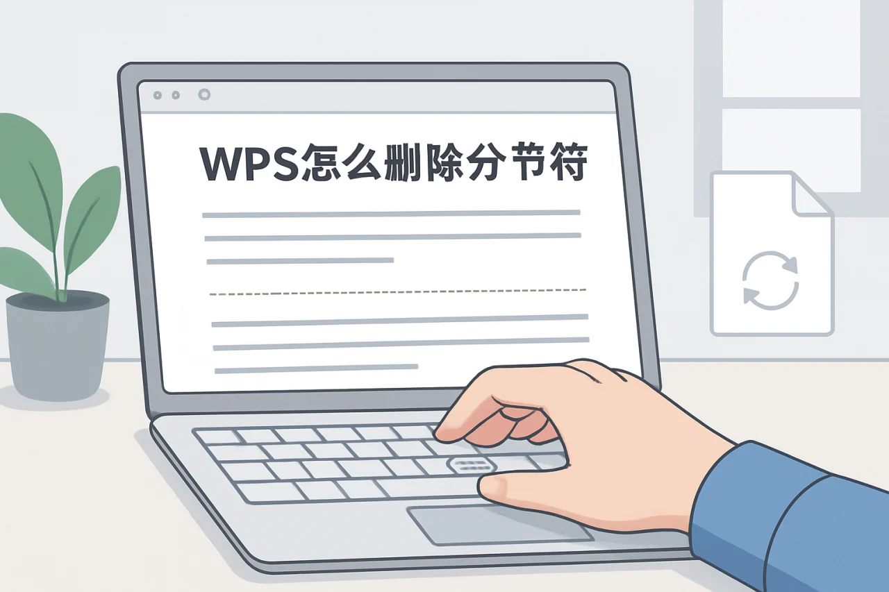 wps怎么删除分节符